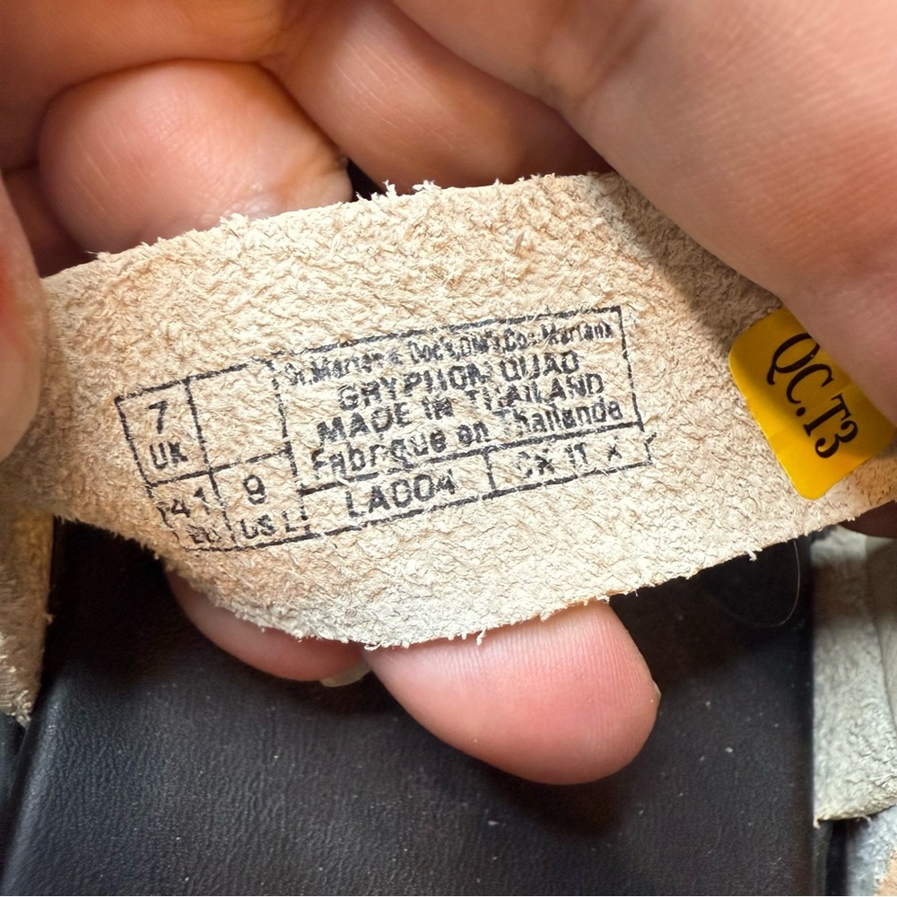 Dr. Martens Pisa Leather Cream and Black Chunky Sandals - Picture 7 of 7